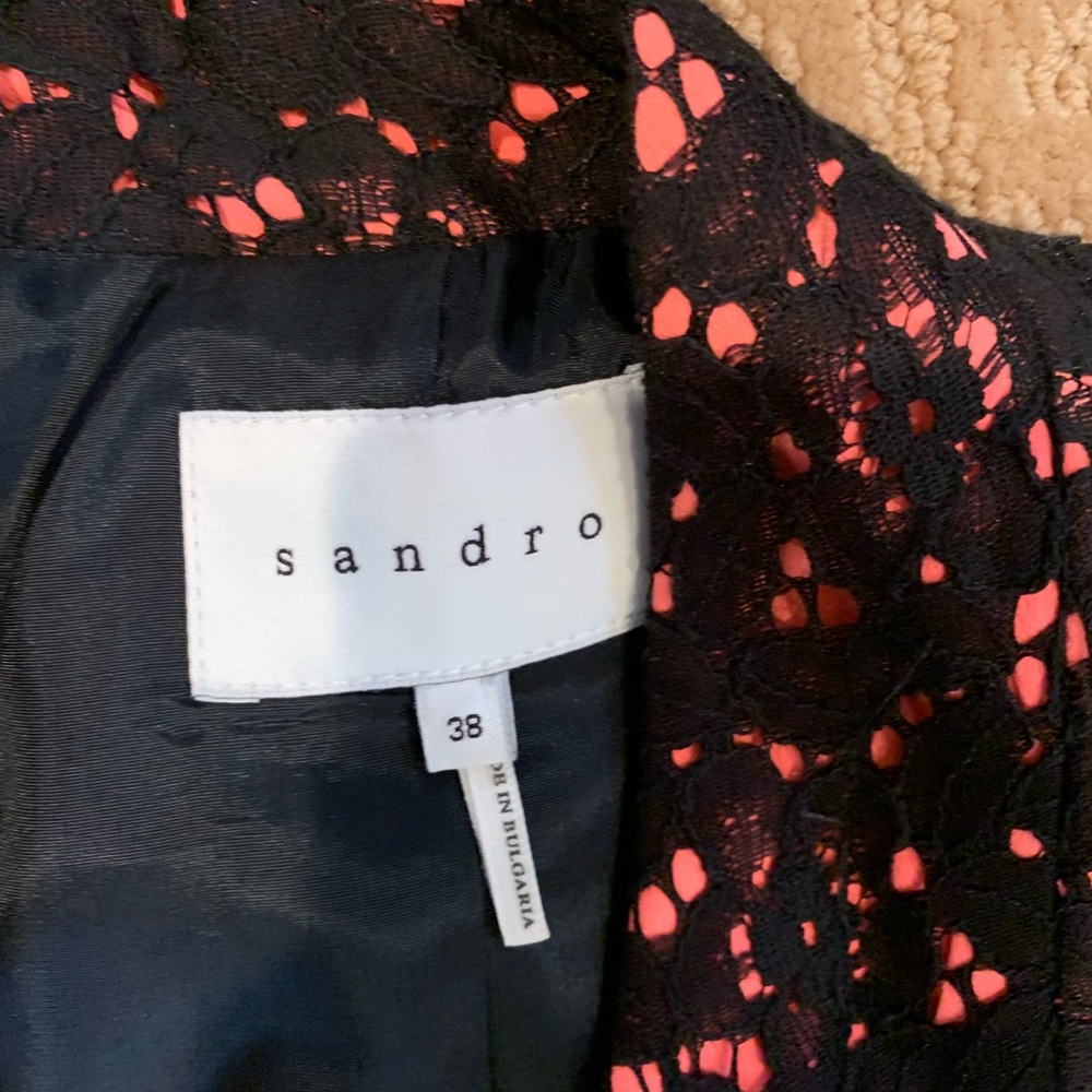 Sandro lace crochet blazer and skirt set - Picture 3 of 7